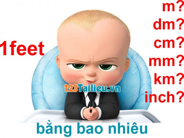 1 feet bằng bao nhiêu mét? 1 feet bằng bao nhiêu đêximét? 1 feet bằng bao nhiêu centimét? 1 feet bằng bao nhiêu milimét? 1 feet bằng bao nhiêu kilomét? 1 feet bằng bao nhiêu inch? Cách đổi feet (ft) sang mét (m), dm, cm, mm, km, inch online lẫn offine?