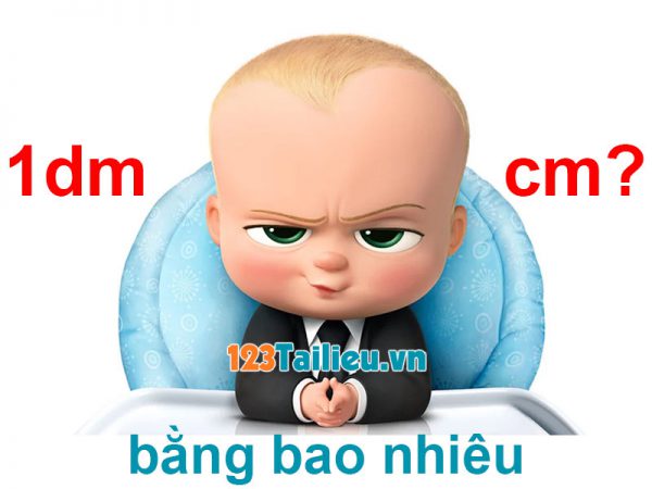 1dm bằng bao nhiêu cm? Các cách chuyển đổi dm sang cm online lẫn offine?