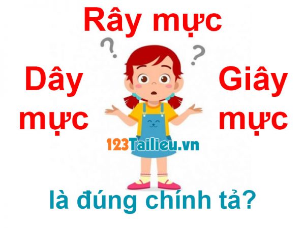 Dây mực hay Giây mực, Rây mực là đúng chính tả? Hơn 90% chọn sai