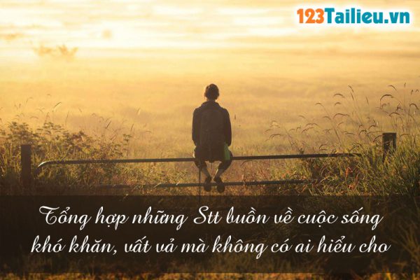 Tổng hợp những Stt buồn về cuộc sống khó khăn, vất vả mà không có ai hiểu cho