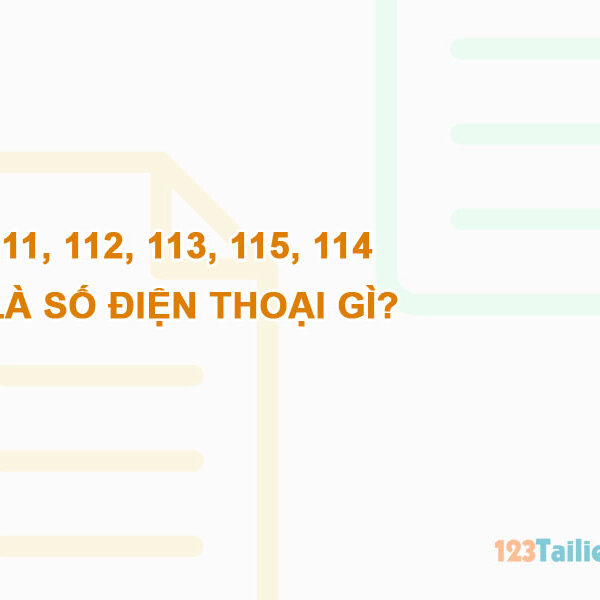 111, 112, 113, 115, 114 là số điện thoại gì?