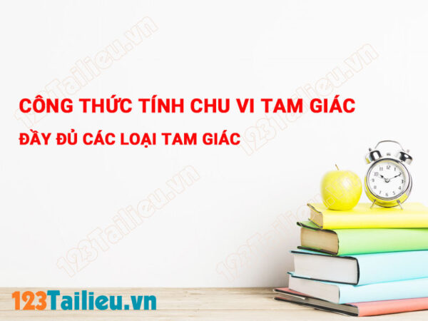 Công thức tính chu vi tam giác