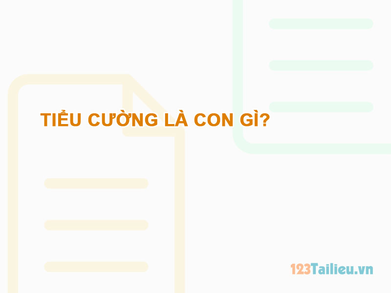 Tiểu cường là gì? Tiểu cường là con gì? 2 Tiểu cường là con gì?
